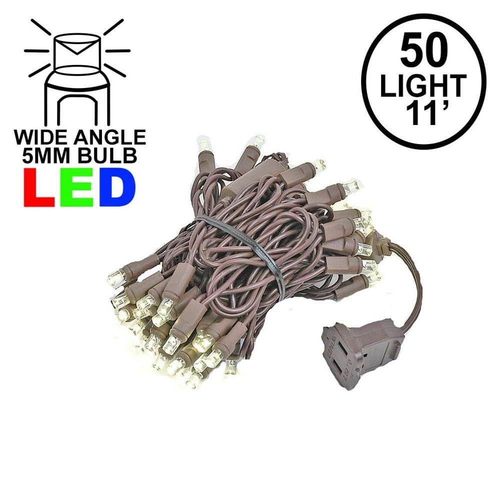 Novelty Lights 50 Light Warm White LED Christmas Mini String Light Set
