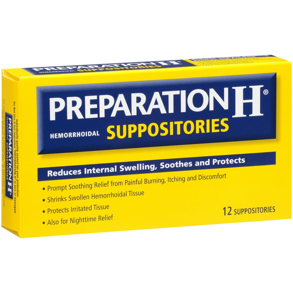 Preparation H® Hemorrhoidal Suppositories 12 ct Box