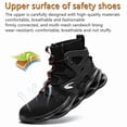 thumbnail image 4 of Botas de trabajo con punta de acero indestructibles para hombre, botas para exteriores, zapatos militares de seguridad, 4 of 5