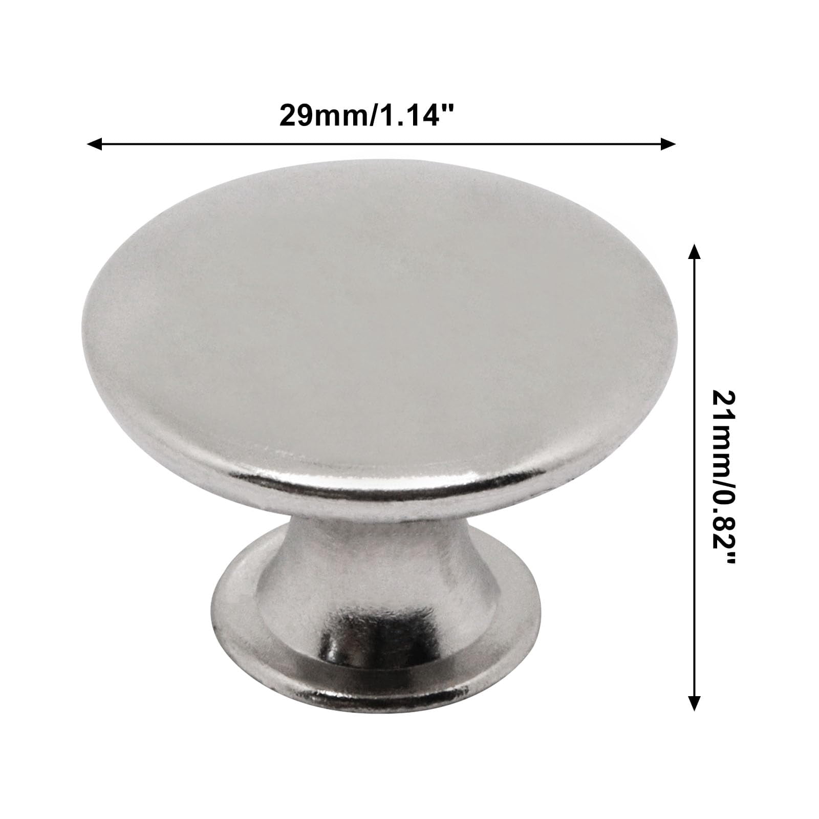 8 Pack Antique Brass Cabinet Knobs, Round Dresser Knobs Kitchen Drawer Knob, Single Hole Cupboard Door Knob Dresser Drawer Pulls Handles