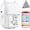 White (10 Rolls Paper), variant on AI Sticker Printer, Mini Sticker Maker Machine for and Adults, Portable Inkless Thermal Printer with Paper, Pocket Photo & Label Maker for DIY, Journals, Study Notes, iOS & Android