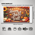 thumbnail image 6 of Wooden Background Happy Fall Autumn Banner Pumpkin Decoration Thanksgiving Harvest for Festival Home Party, 6 of 9