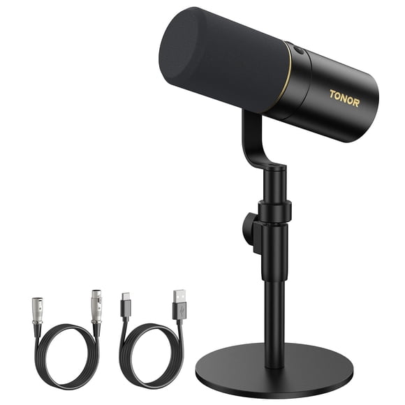 Micrófono dinámico TONOR TD520 XLR/USB para podcast y grabación