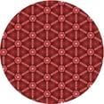 thumbnail image 1 of Ahgly Company Machine Washable Indoor Round Transitional Lava Red Area Rugs, 3' Round, 1 of 7