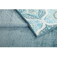 thumbnail image 3 of Better Homes & Gardens Aqua Velvet Medallion Cotton Quilt, Full/Queen, 3 of 8