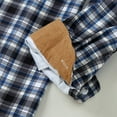 thumbnail image 4 of XMMSWDLA 2022 Men Tops Plaid Padded Shirts Casual Long Sleeve Button Down Lapel Jackets Slim Fit Winter Warm Tops Blouse, 4 of 4