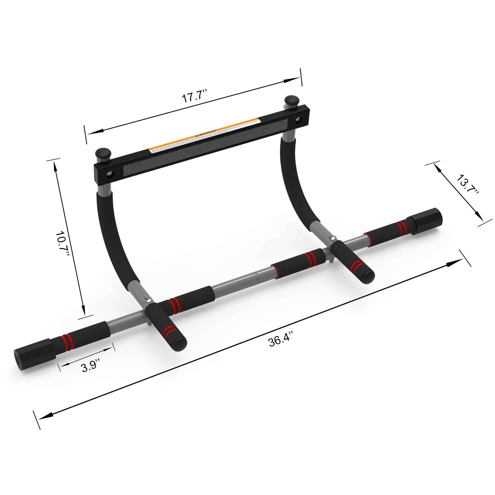 Leikefitness Doorway pull-up bar, no-screw adjustable chin-up bar for home gym full-body workouts
