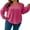 Pink, variant on Sucegi Plus Size Women's Loose-Fit Ribbed Hoodie (1X-5X) - Effortlessly Create a Stylish Look and Enjoy Ultimate Comfort