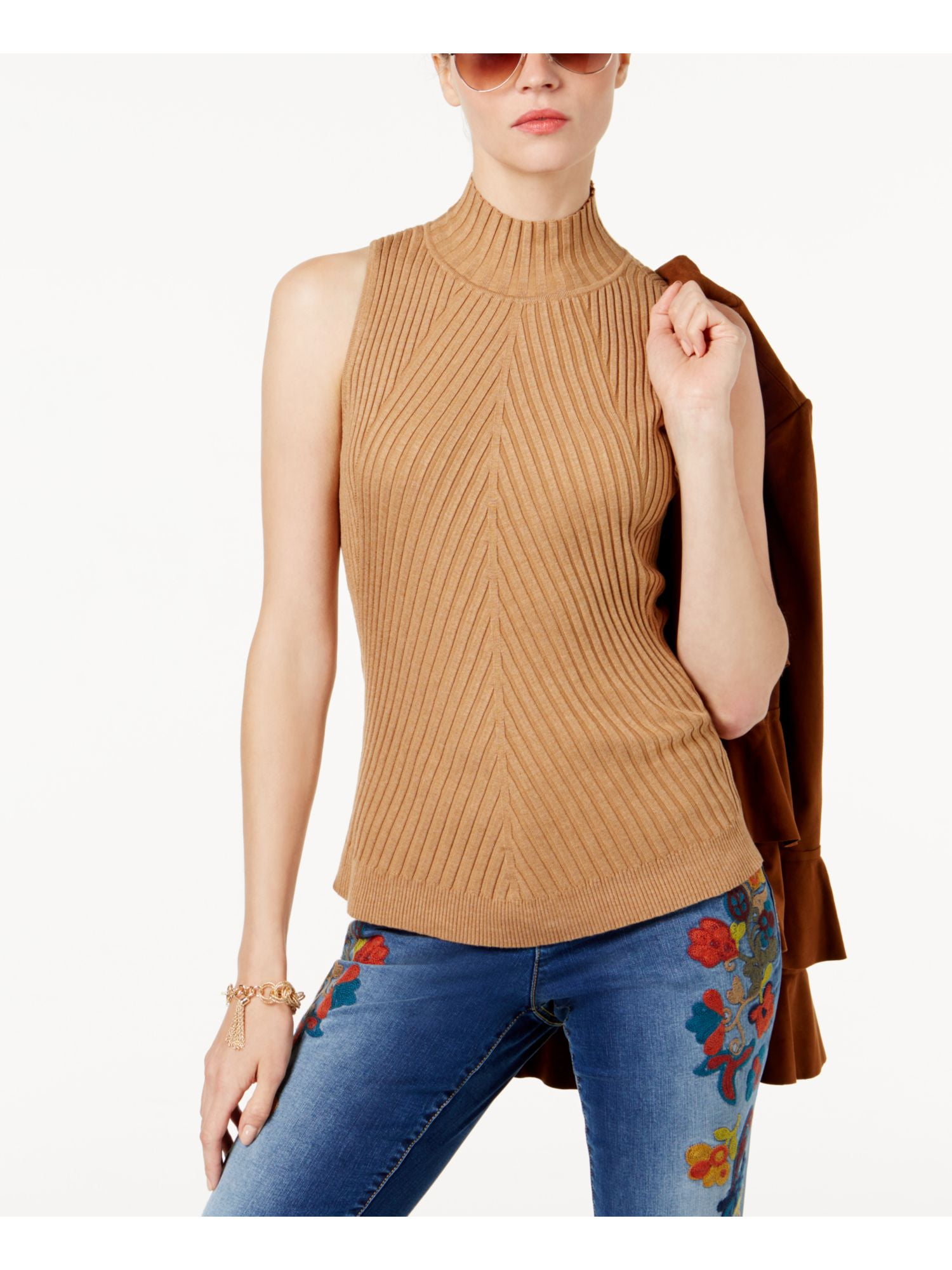 sleeveless mock turtle