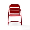 thumbnail image 3 of Brighton Metal Chair Set Of 2 Bright Red Gloss, 3 of 10