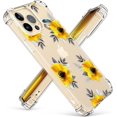 thumbnail image 1 of Case Compatible With Iphone 13 Pro Max 6.7 Inch 2021, Clear Floral Soft（Sunflowers Yellow）, 1 of 5