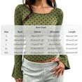 Auralook Women's Bell Sleeve Crop Tops Fashion Polka Dots Crewneck ...