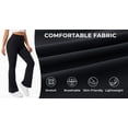thumbnail image 4 of Rosvigor Womens Micro Flare Yoga Pants High Waisted Bootcut Leggings No Front Seam Buttery Soft Leggings for Workout Gym Casual, 4 of 8