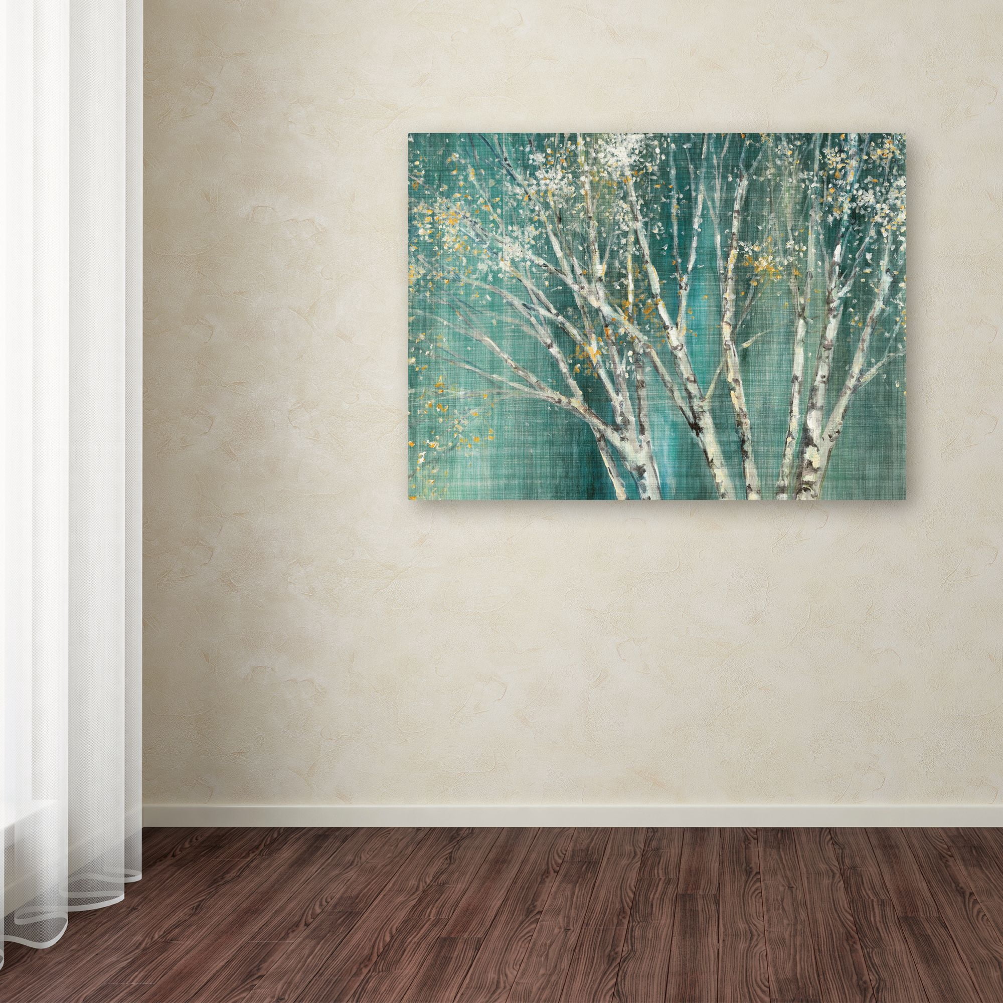 Trademark Fine Art 'Blue Birch' Canvas Art by Julia Purinton