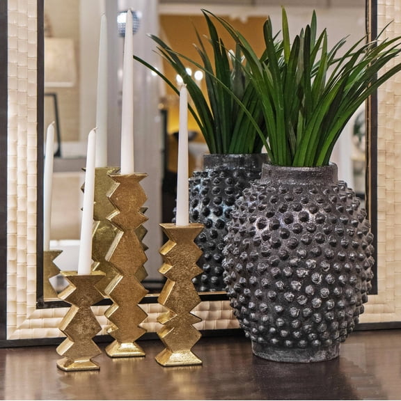 Elk Home Dorus 12.75-Inch Decorative Vase in Matte Black, Contemporary