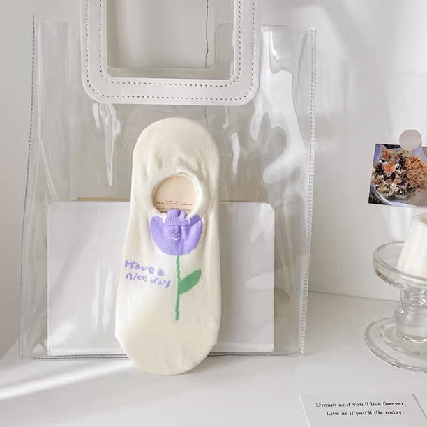 Zhuge 10 pares de calcetines invisibles para mujer, antideslizantes, de corte bajo, con forro invisible para uso informal y formal, suaves y elásticos, A01
