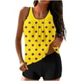 thumbnail image 2 of Sakmal Women'S Yellow Tankini Swimsuits 2 Piece Tummy Control Womens Swimsuits, 2 of 6