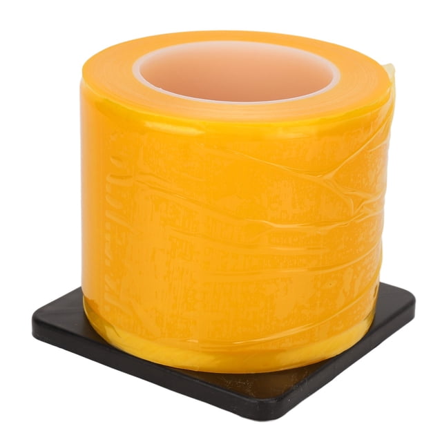 1 rollo 1200 Uds película de barrera desechable adsorción automática impermeable tatuaje protector PE película barrera cinta con Base amarillo