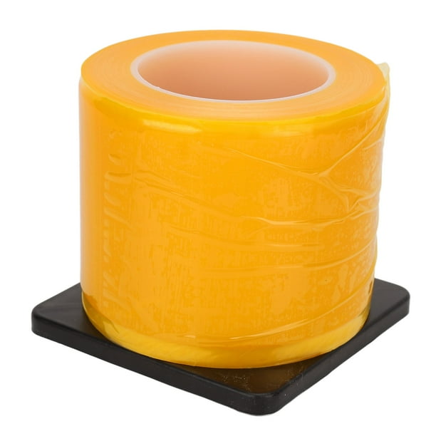 1 rollo 1200 Uds película de barrera desechable adsorción automática impermeable tatuaje protector PE película barrera cinta con Base amarillo
