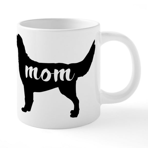 CafePress - Dog Mom - 20 Oz White Ceramic Mega Mug