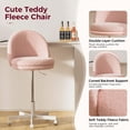 thumbnail image 4 of Chaise de Bureau GTPLAYER en Velours Haute avec Roues Design Ergonomique, 4 of 9