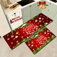 thumbnail image 5 of YANHAIGONG Christmas Kitchen Floor Mats Set of 2,Christmas Kitchen Rugs,Merry Christmas Kitchen Mats for floor,Non-Slip Washable Kitchen Floor Mat,Xmas Snowman Christams Tree Decorative Runner Rug, 5 of 8