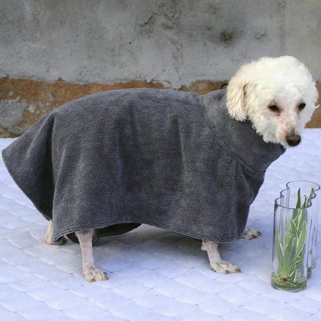 Doméstico Seca Caliente Del Perro de La Albornoz de La Toalla, Cuerda de Absorbente Estupenda S Yinane Cuerda de baño para perros y gatos