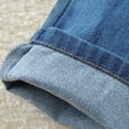 thumbnail image 4 of Kids Clothes Boys 6-7 Boy's Graphic Printed Cargo Jeans Streetwear Baggy Straight Denim Pants with Pocket, 4 of 9