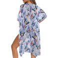thumbnail image 5 of HELLHERO High Quality Fabrics Bathing Suit Cover Up for Beach Lightweight Free Size Long Kimono Swimsuit Cover Up Butterfly Floral, 5 of 6