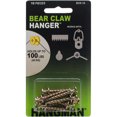 thumbnail image 1 of Hangman Double Headed Bear Claw Hanger 1" 10/Pkg-Gold - BCK-10, 1 of 2