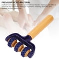thumbnail image 5 of Suodoka Portable Wooden Massage Roller – 3‑Wheel Ergonomic Handheld Muscle Massager for Home, Office & Travel, 5 of 7