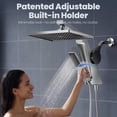 thumbnail image 6 of HOPOPRO 12 Inch Rain Shower Head with Filter, Dual Shower Head with Handheld,Hidden Detachable Wand, 3 Spray Modes, KDF-55 Filtration, 6 of 11