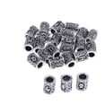 thumbnail image 1 of Runas nórdicas Yuyangstore Encantos de cuentas de runas vikingas plata, 1 of 8