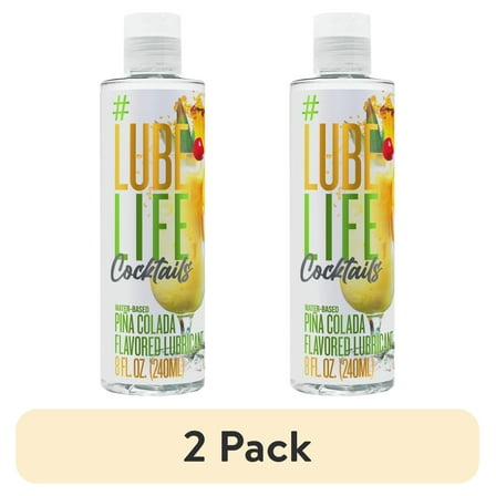 (2 pack) LubeLife Water-Based Piña Colada Flavored Lubricant, 8 Fl Oz (Pack of 1)