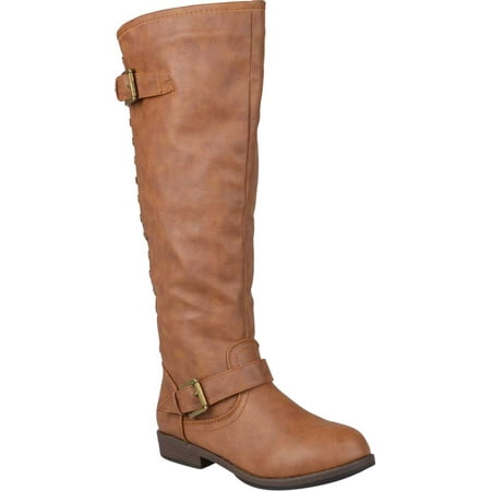 

Women s Journee Collection Spokane Extra Wide Calf Knee High Boot Chestnut Faux Leather 8.5 M