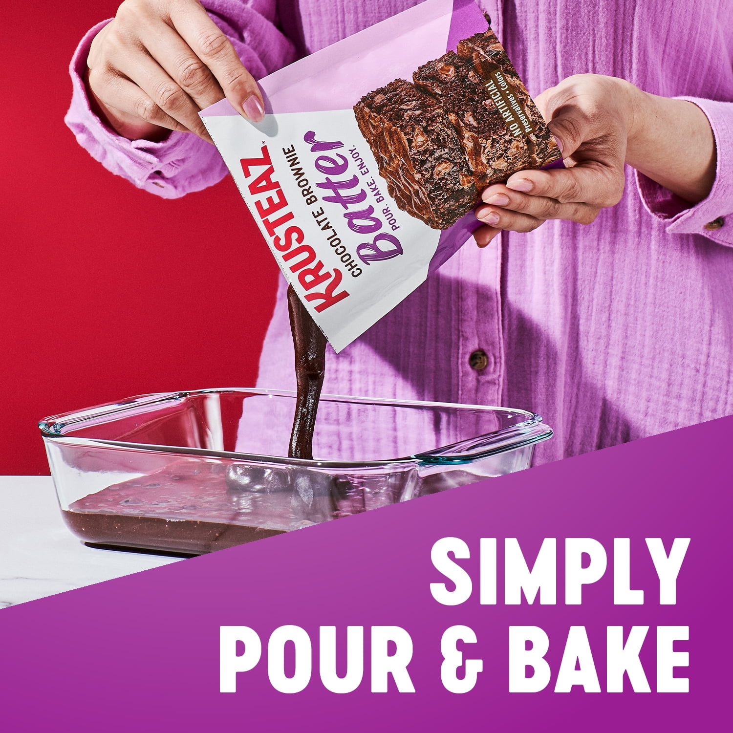 Krusteaz Refrigerated Chocolate Brownie Batter, 18 oz Package