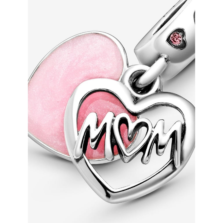 Pandora - Mom Script Heart Dangle Charm - 798887C01
