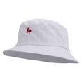 thumbnail image 2 of Ladybug Embroidered Big Size Cotton Blend Twill Bucket Hat - Grey XL-3XL, 2 of 5