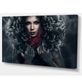 thumbnail image 2 of Femme Passionnée avec Capuche en Plumes, 2 of 3