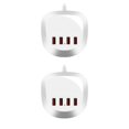 thumbnail image 4 of Methold Adaptador Universal seguro función pragmática multifuncional amplia aplicación adaptadores de corriente juego de enchufes para viajes calibre de alambre americano 2piezas, 4 of 6