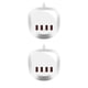 thumbnail image 1 of Sidaley Adaptador Universal seguro función pragmática multifuncional amplia aplicación adaptadores de corriente juego de enchufes para viajes calibre de alambre americano 2piezas, 1 of 6