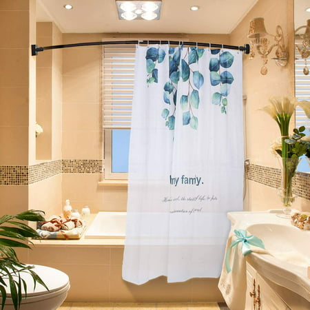 Eayy Adjustable Curved Shower Curtain, Design Shower Curtain Rods