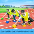thumbnail image 3 of LEEYNEER Team-Building Relay Race Blocks - Non-Slip Base Stone-finding game for Corporate  School  Family Parties - Colorful Building Blocks (Green  Blue  Yellow) - Durable EVE Constructi, 3 of 6