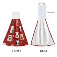 thumbnail image 4 of 2PCS Velcro Hangable Hand Towels Quick-Drying Hanging Kitchen Towels for Kitchen & Bathroom Cute Christmas Animals, 4 of 7