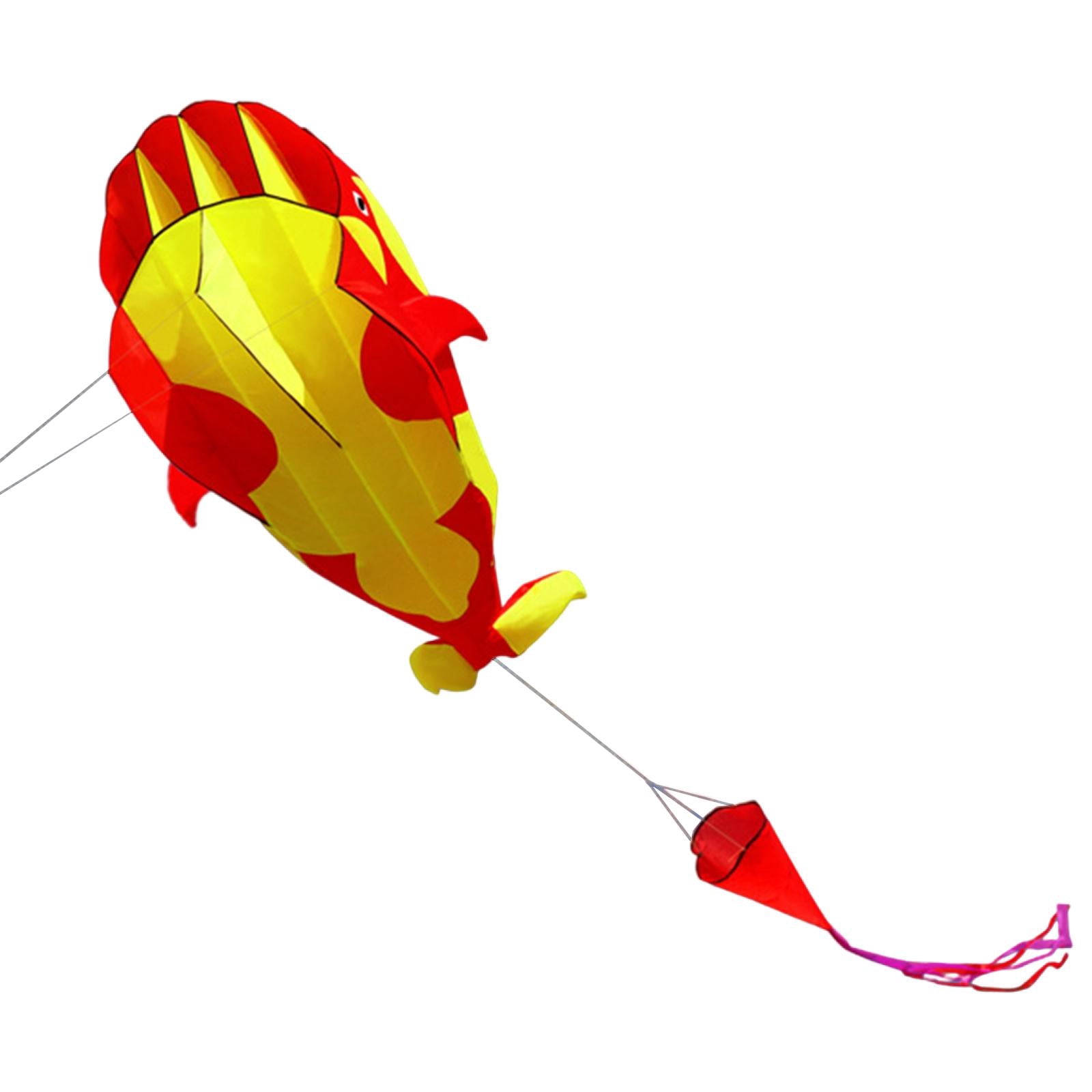 LeeQinersw 2PCS Cartoon Soft Orca Kite with 30M Kite String Great for Beach Travel