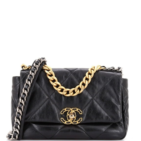 Pre-Owned 19 Flap Bag Quilted Leather Medium By Rebag