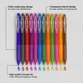 thumbnail image 6 of Erasable Gel Pens 12 Colors Retractable Fine Point Erasable Pens Clicker Assorted Color Inks Make Mistakes Disappear for Drawing Writing Planner 10ml, 6 of 7