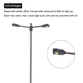 thumbnail image 4 of Model Railway Lamppost Street Lights White 1/200 Scale 5.5cm 2.17inch 3V 2Pack, 4 of 6