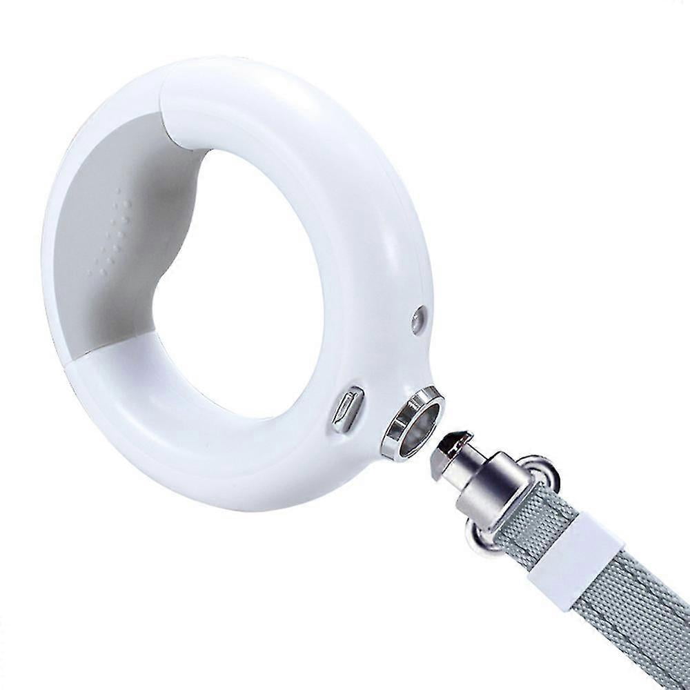 （White）fong retractable wearable dog leash with ultra bright led light-pet leash cool luminous dog leash retractable leash with lamp retractable dog leash