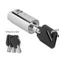 thumbnail image 3 of Zinc Alloy Chrome Color Single Opening Key Vending Machine Lock Cylinder for Automatic Selling Machines Industrial Tank Safe Box, 3 of 5